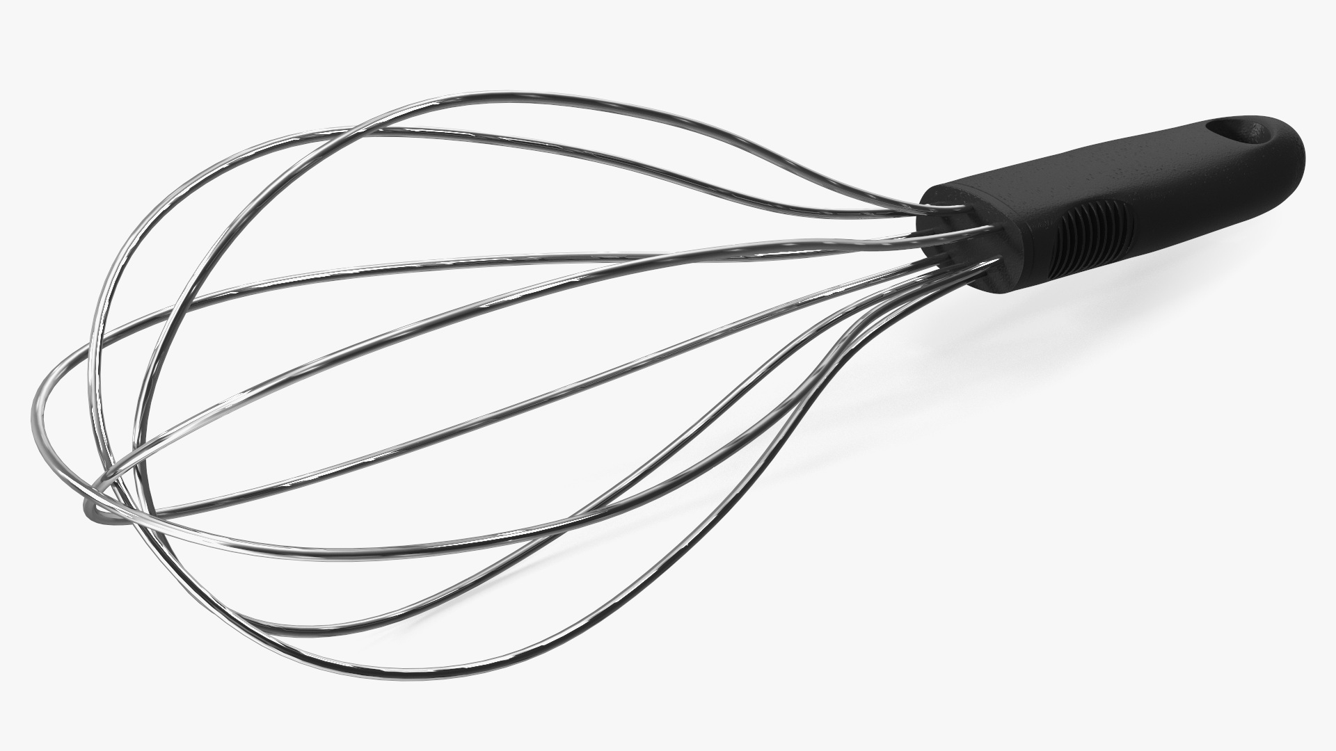 Balloon Whisk Black 3D model