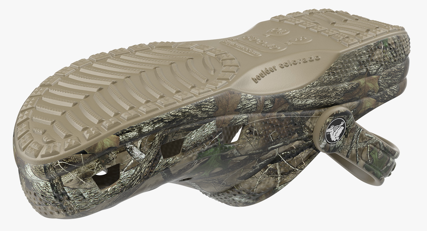 3D Crocs Youth Classic Realtree Camo Clog model