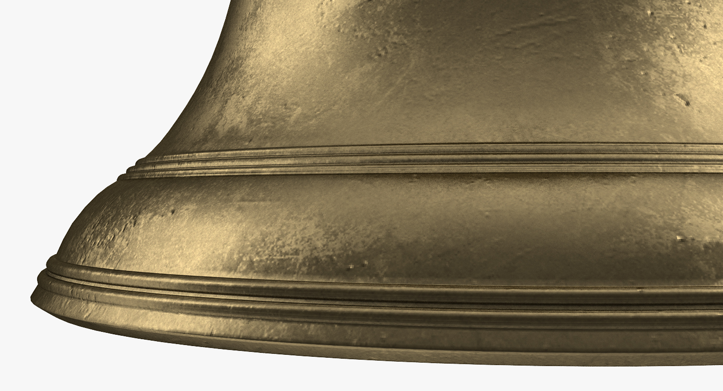 Antique Bronze Bell 3D model