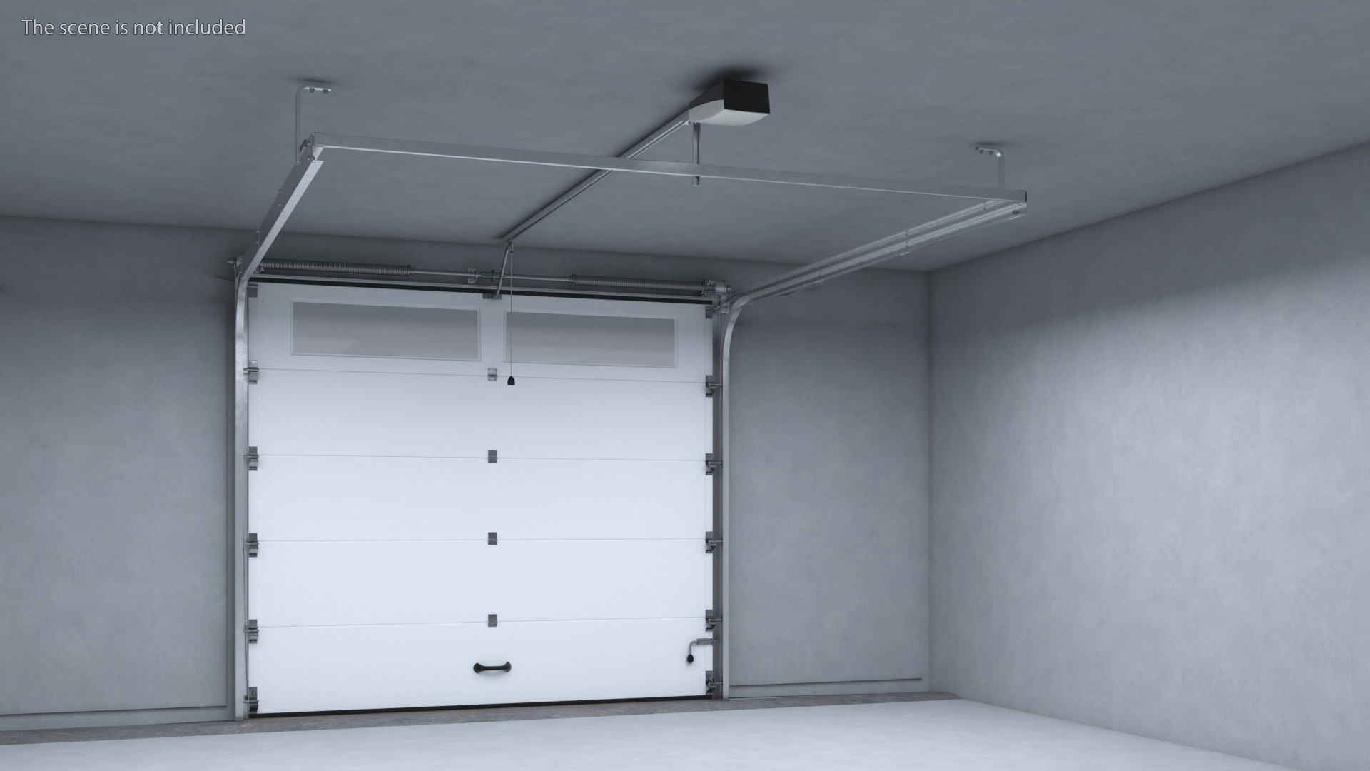 3D Sectional Garage Door with Mechanism