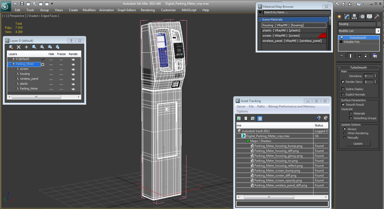 3D Digital Parking Meter