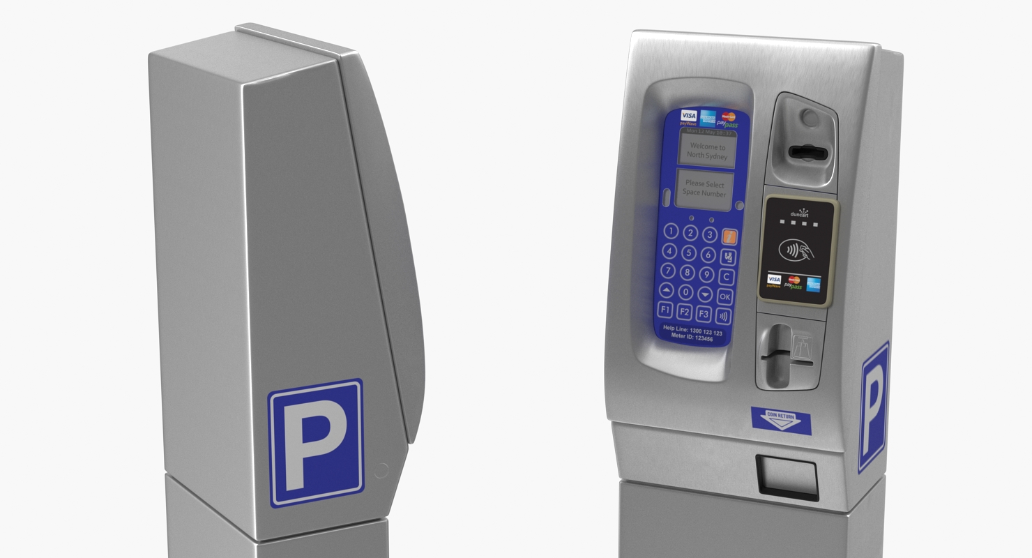 3D Digital Parking Meter