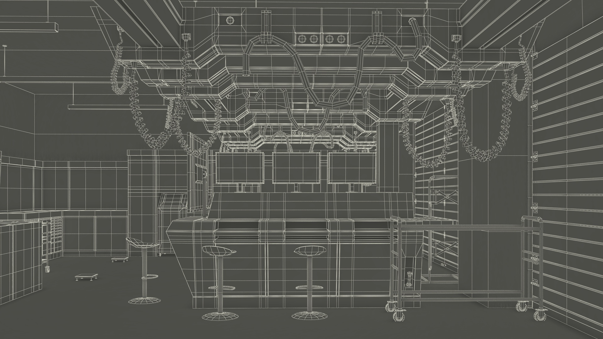 3D Racing Team Garage model