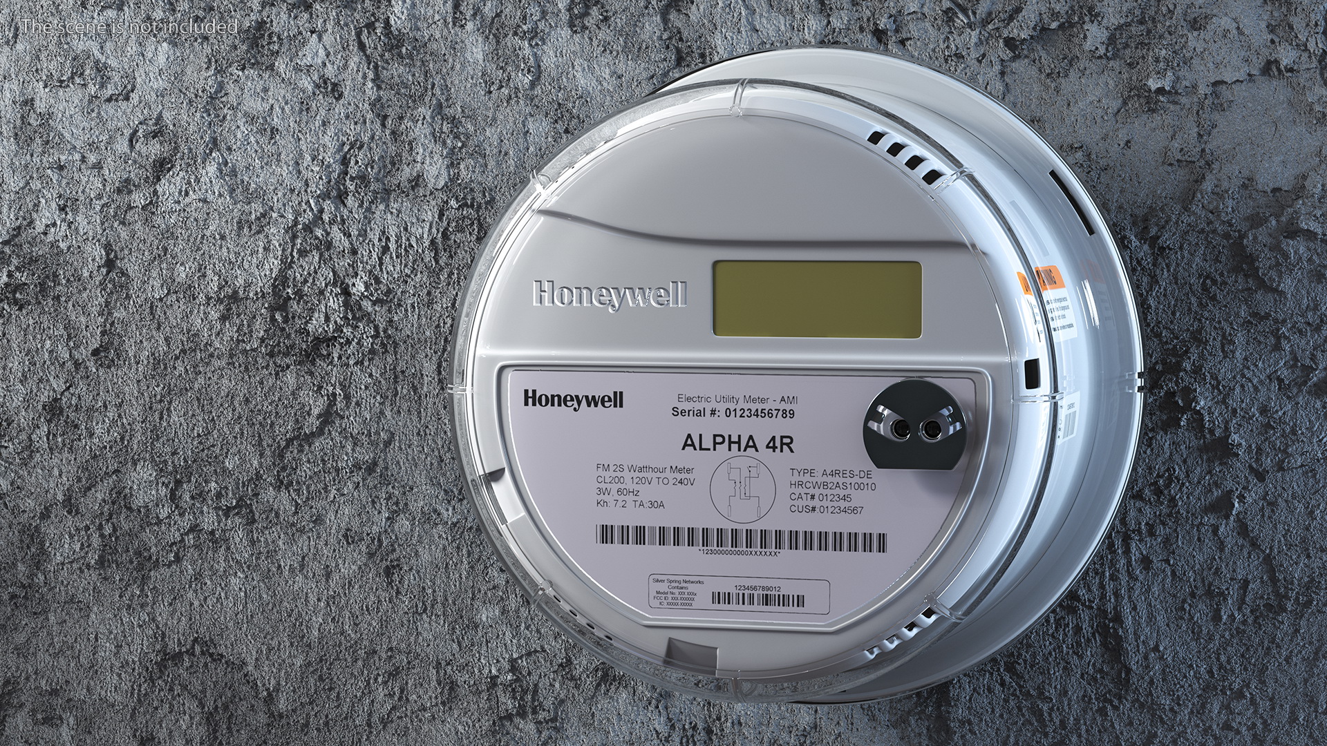 Electricity Meter Honeywell A4RES OFF 3D