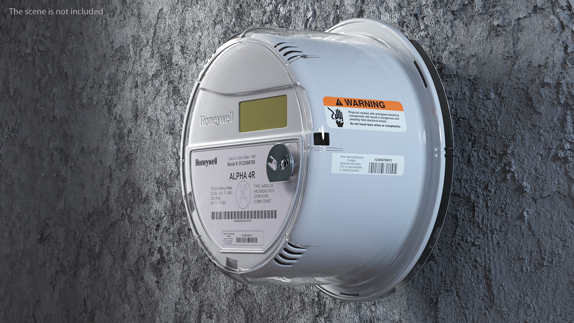 Electricity Meter Honeywell A4RES OFF 3D