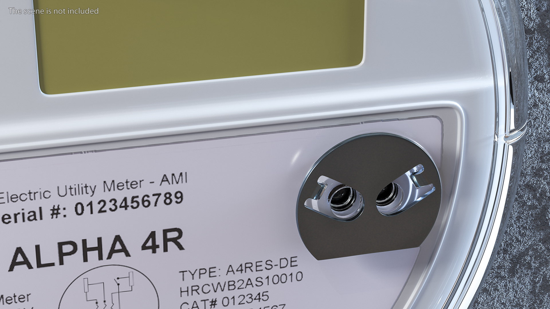 Electricity Meter Honeywell A4RES OFF 3D