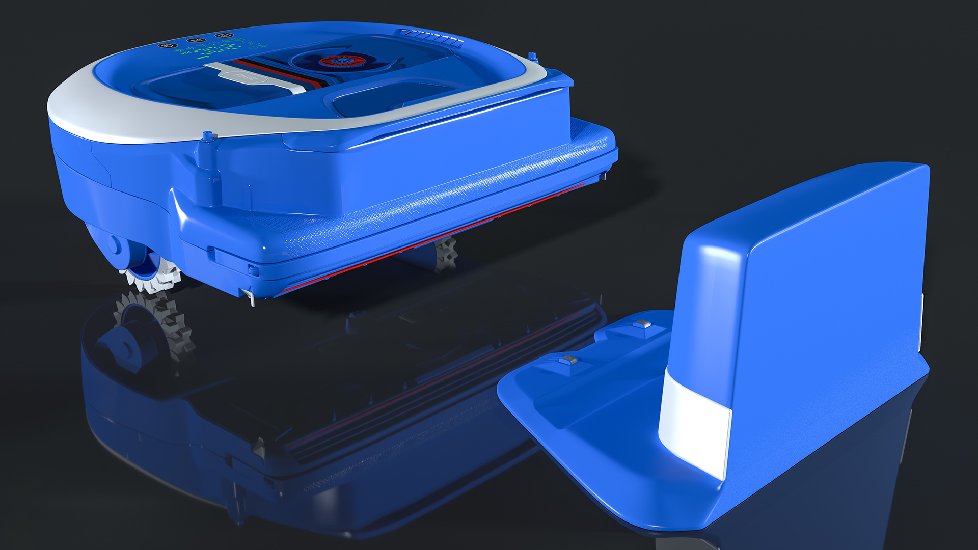 3D Robot Vacuum Cleaner with Docking Station