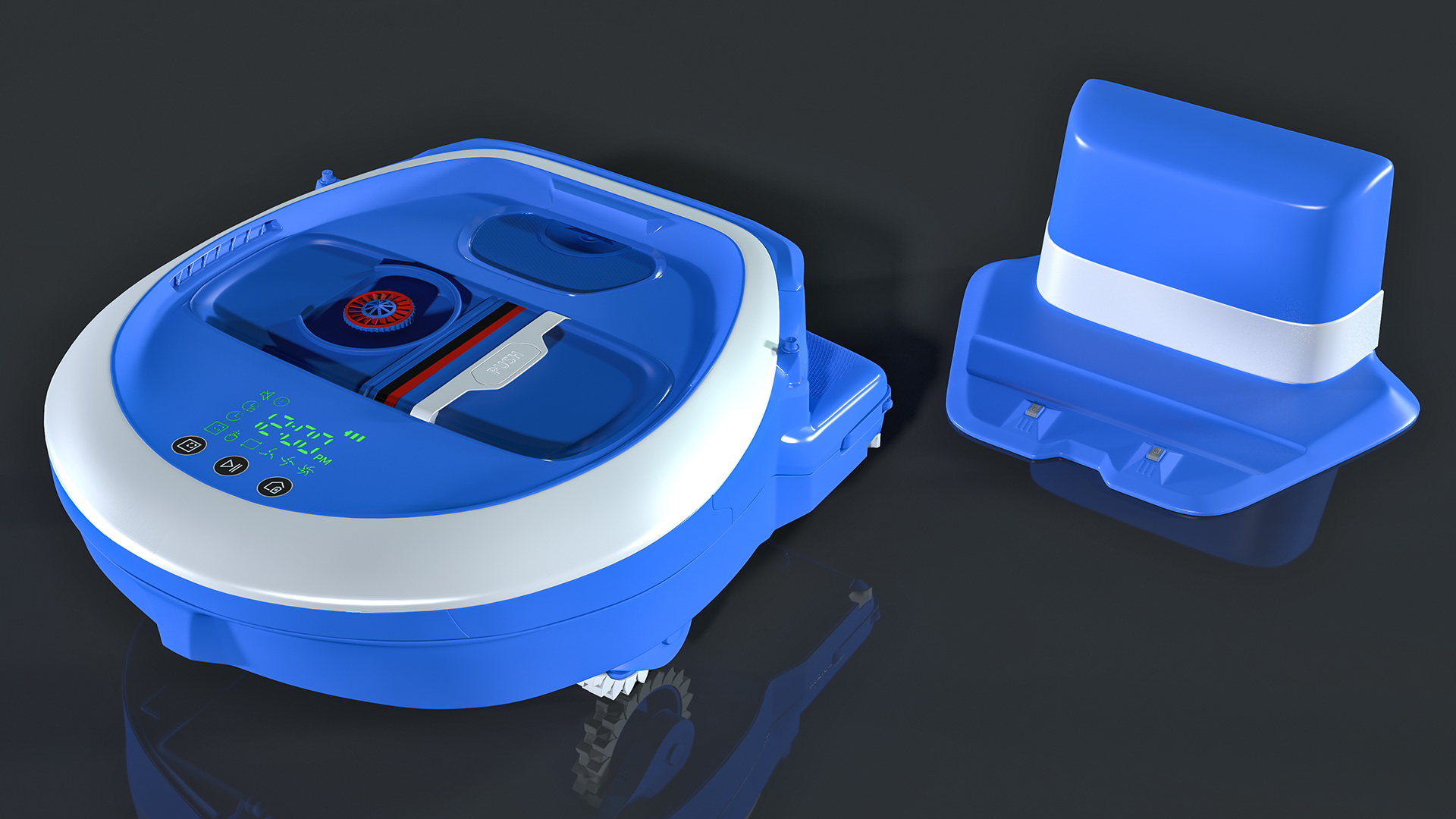 3D Robot Vacuum Cleaner with Docking Station