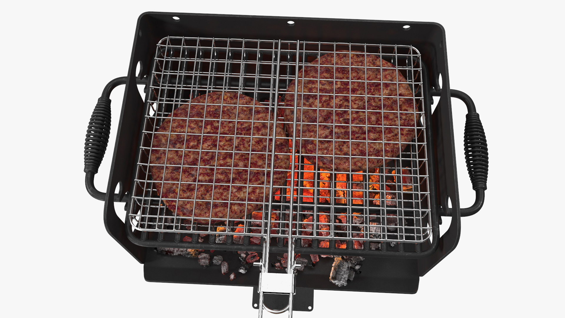 3D Charcoal Grill with Charcoal Bag Rockwood Filled model