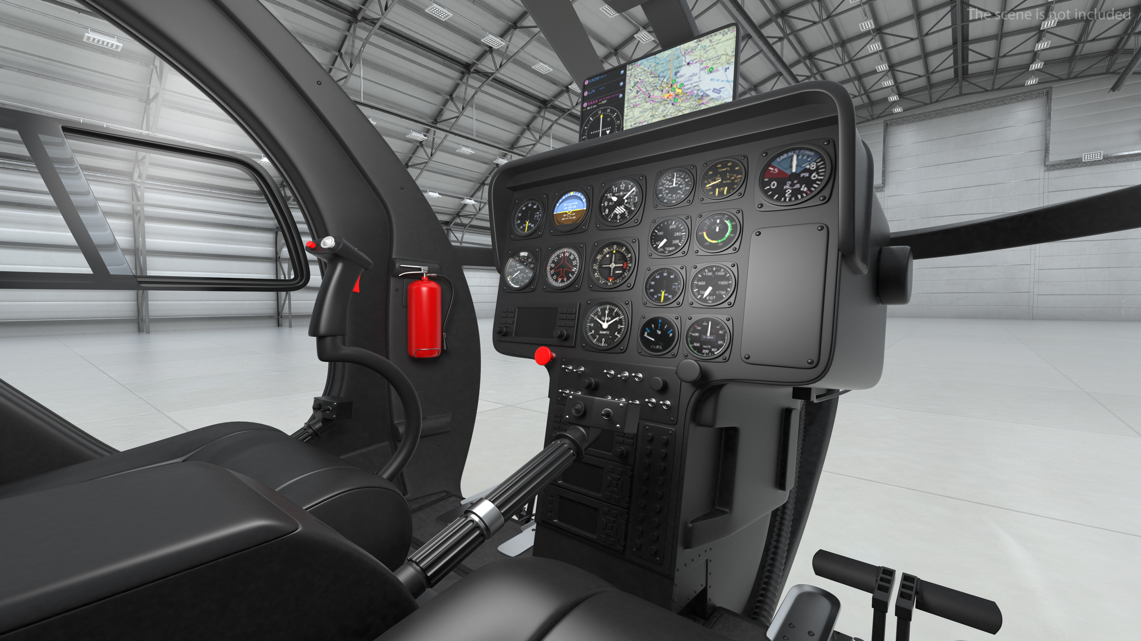 3D MD 500E Light Utility Civilian Helicopter