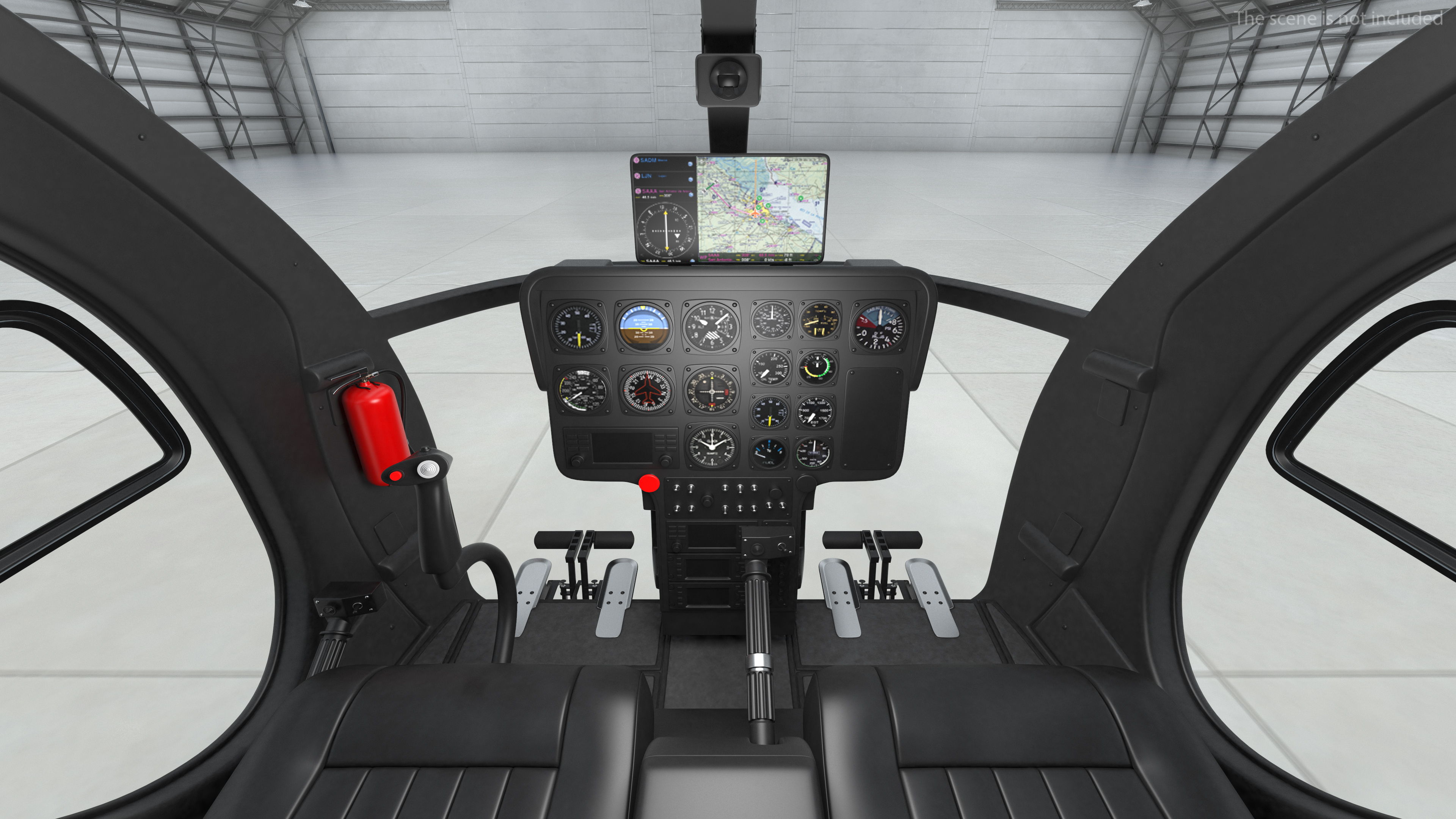 3D MD 500E Light Utility Civilian Helicopter