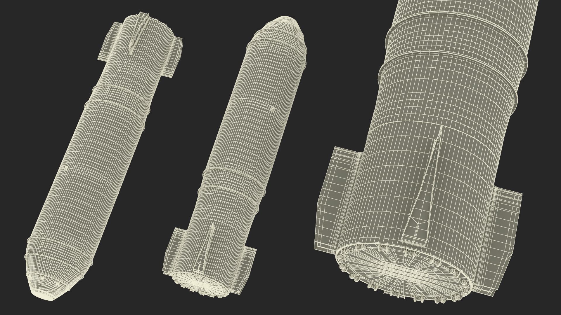 MK-17 Thermonuclear Bomb 3D model