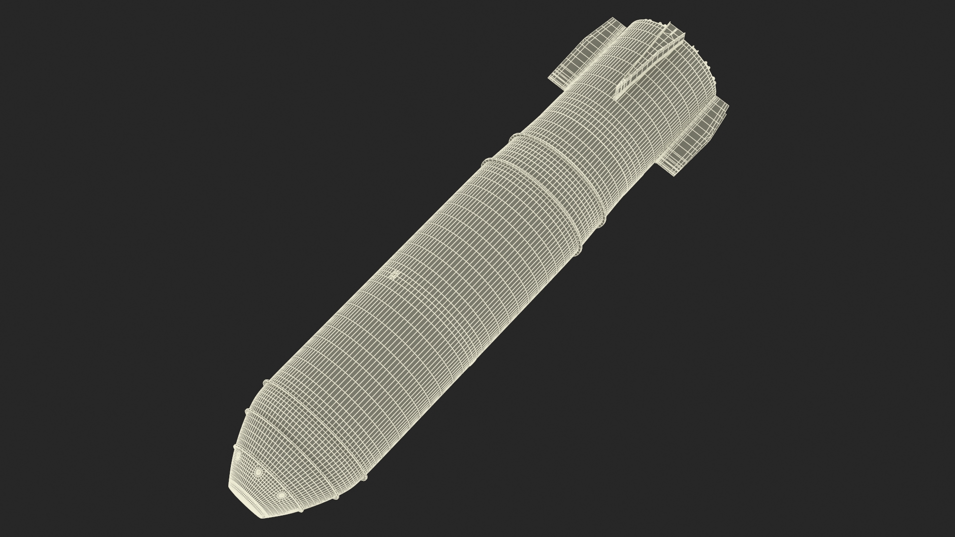 MK-17 Thermonuclear Bomb 3D model