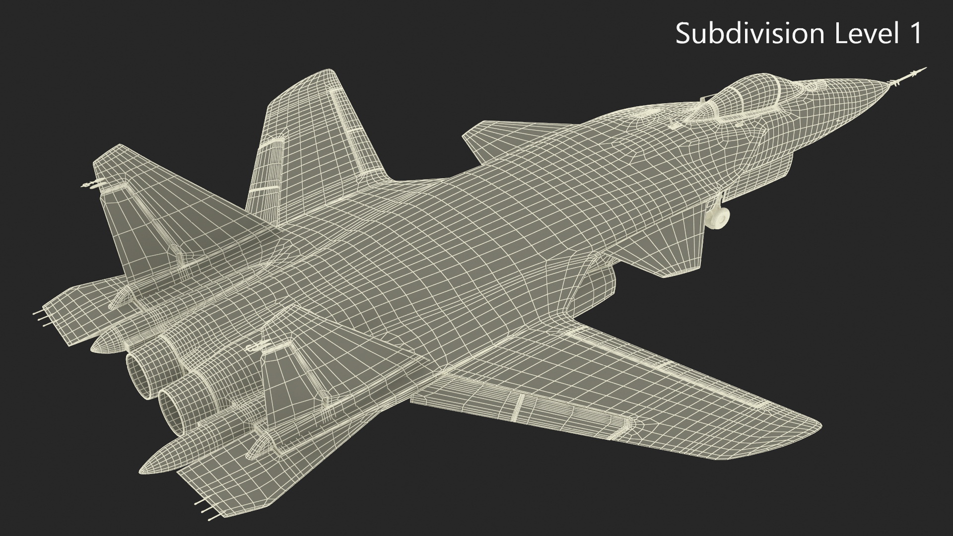 Sukhoi Su 47 Berkut Russian Supersonic Jet Fighter Rigged 3D