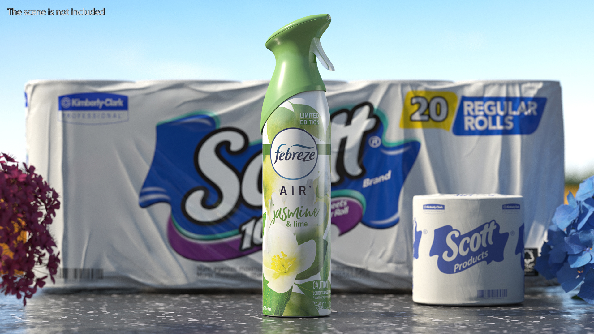 Air Freshener Febreze AIR Fresh Jasmine Lime 3D model