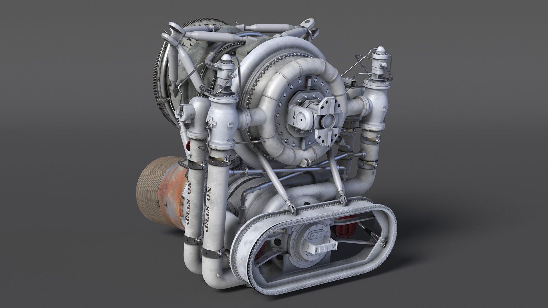 3D Realistic Rocket Engine model