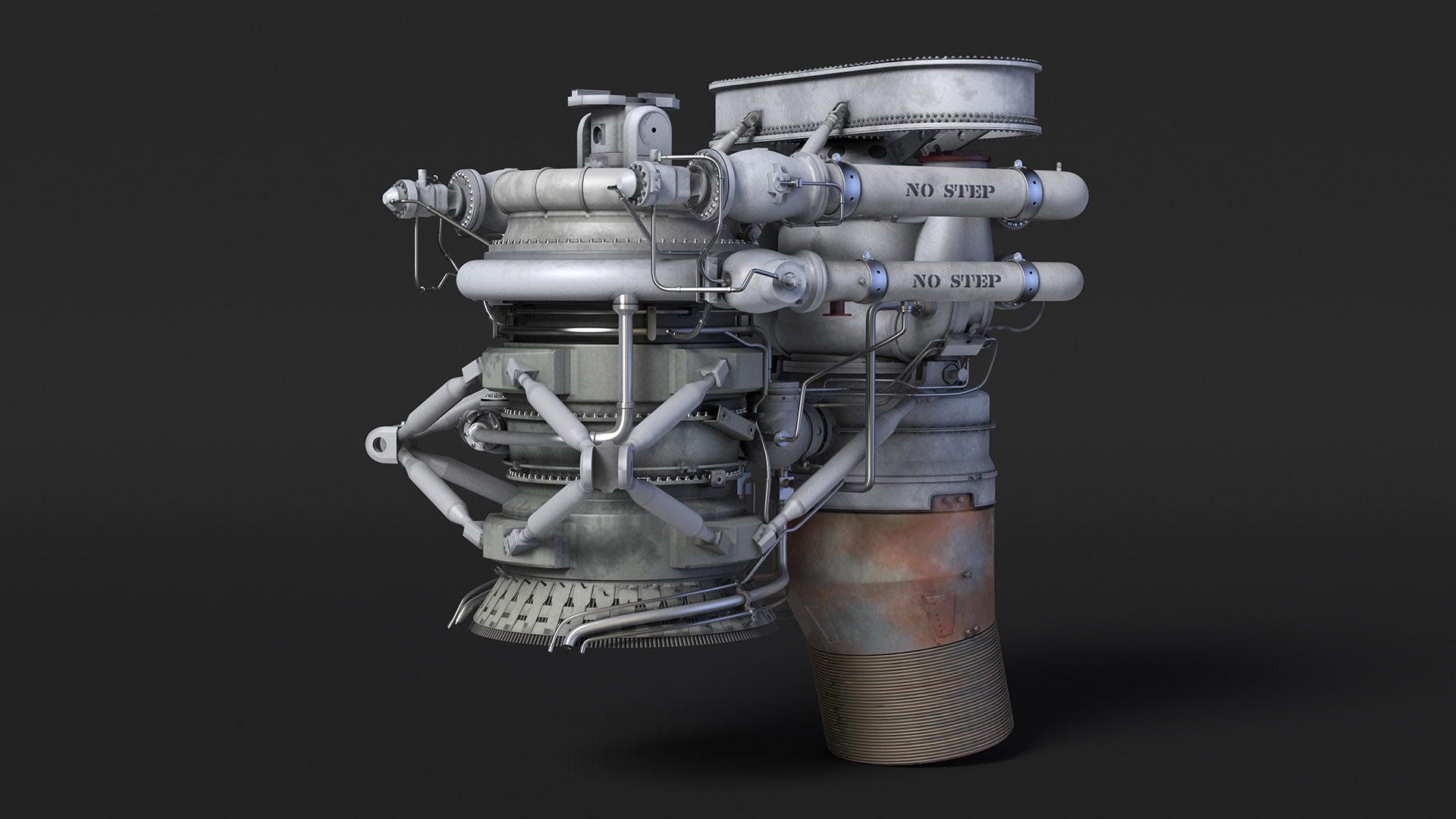 3D Realistic Rocket Engine model