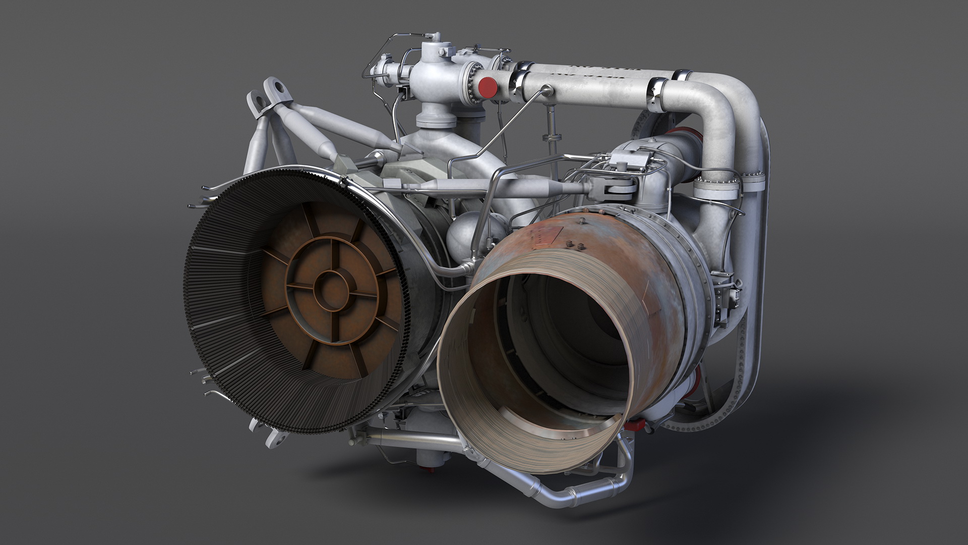 3D Realistic Rocket Engine model