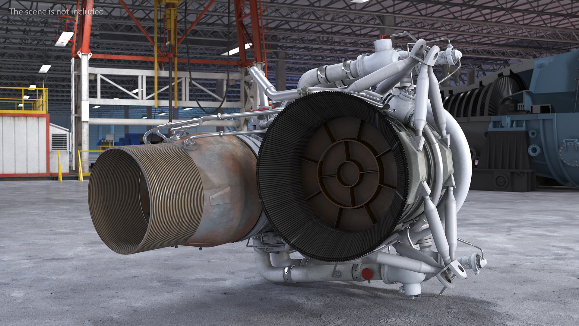 3D Realistic Rocket Engine model