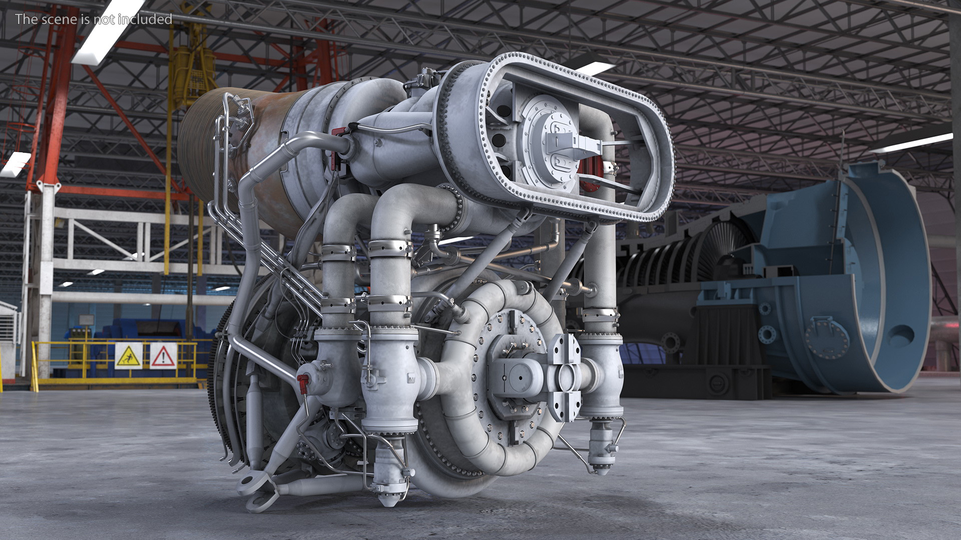 3D Realistic Rocket Engine model