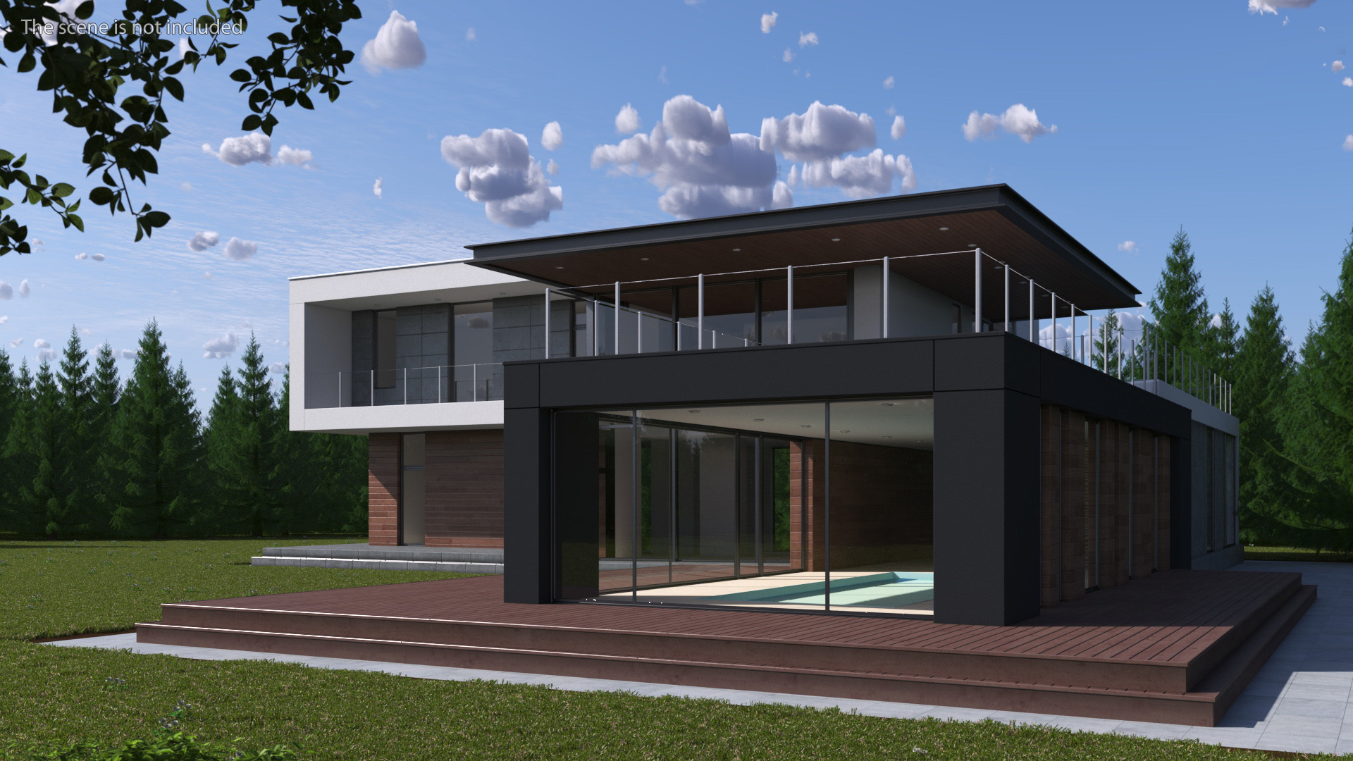 Modern House Pool 3D