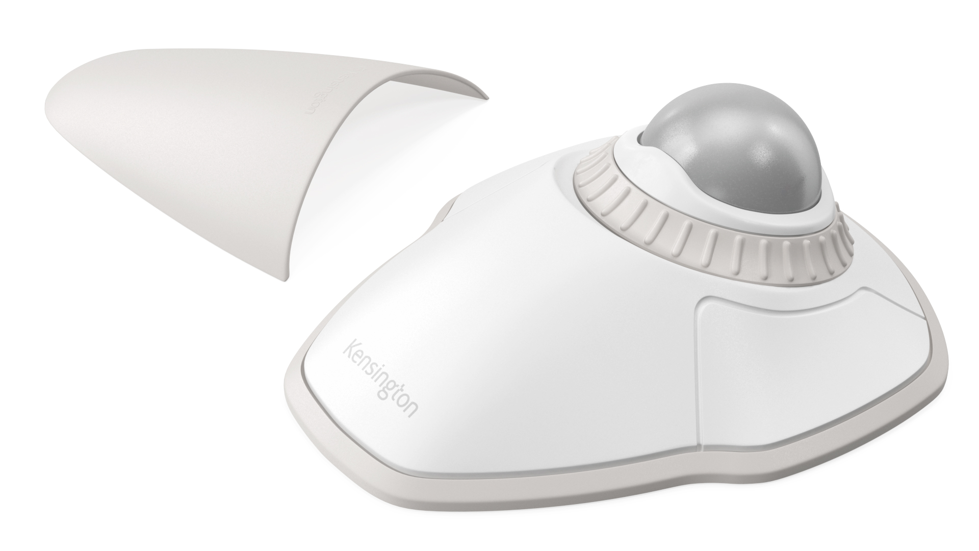 Trackball Mouse White Color 3D