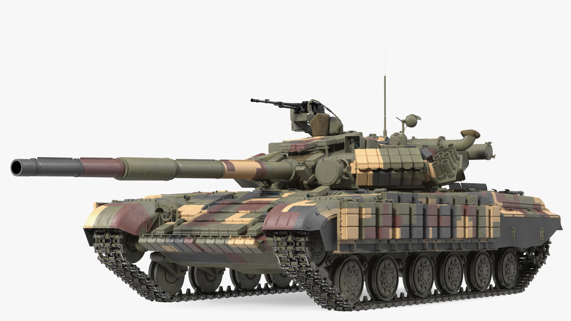 3D T64 BV Battle Tank Clean Rigged