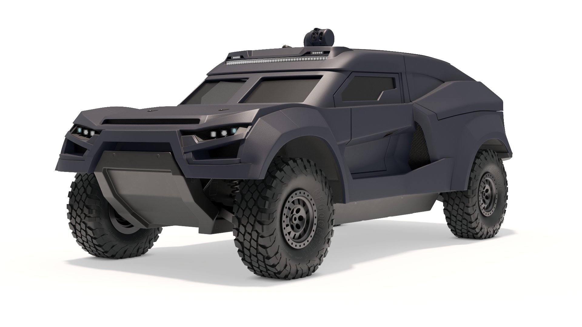 3D Armored Tactical Ground Interceptor Vehicle model