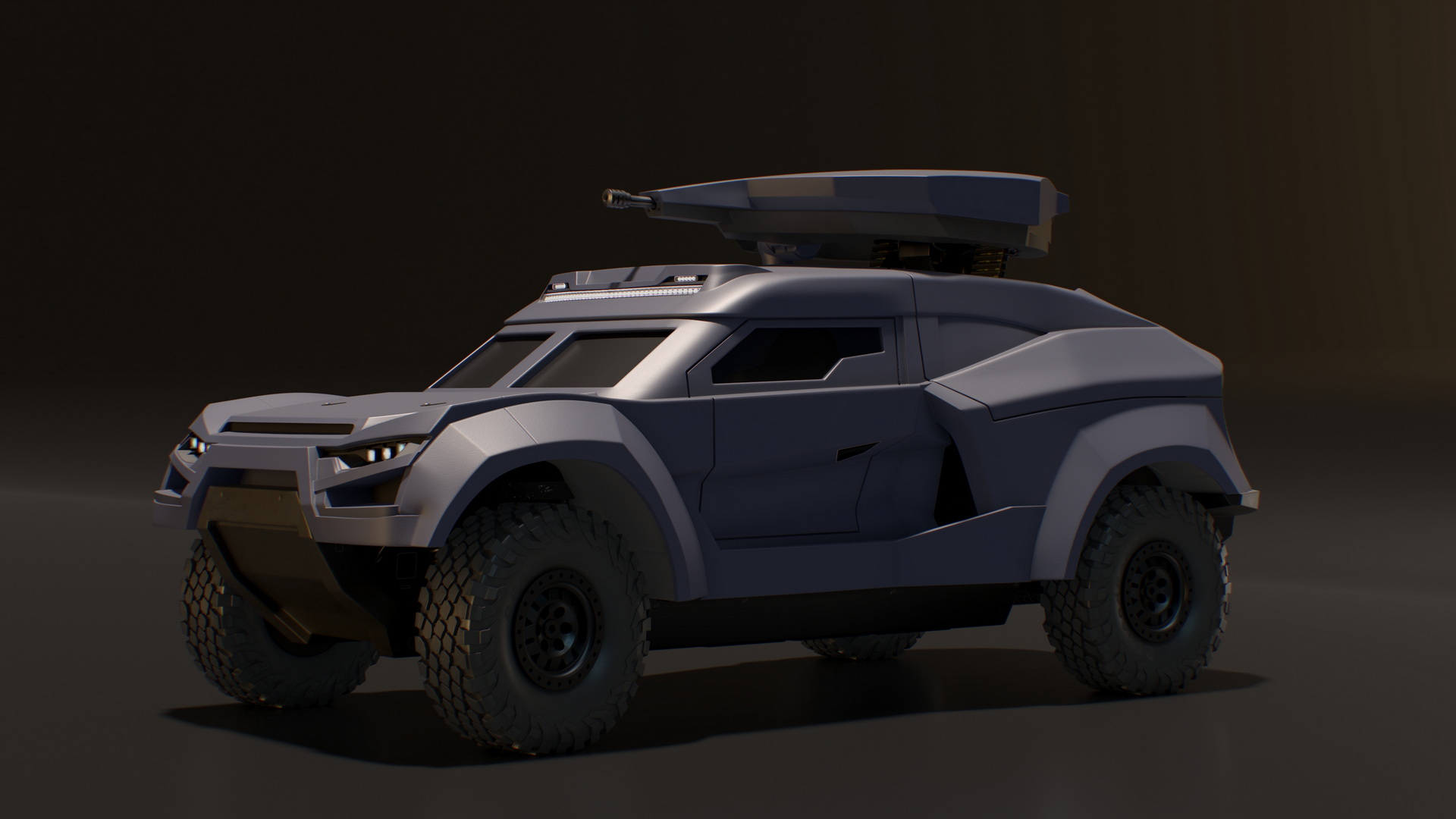 3D Armored Tactical Ground Interceptor Vehicle model