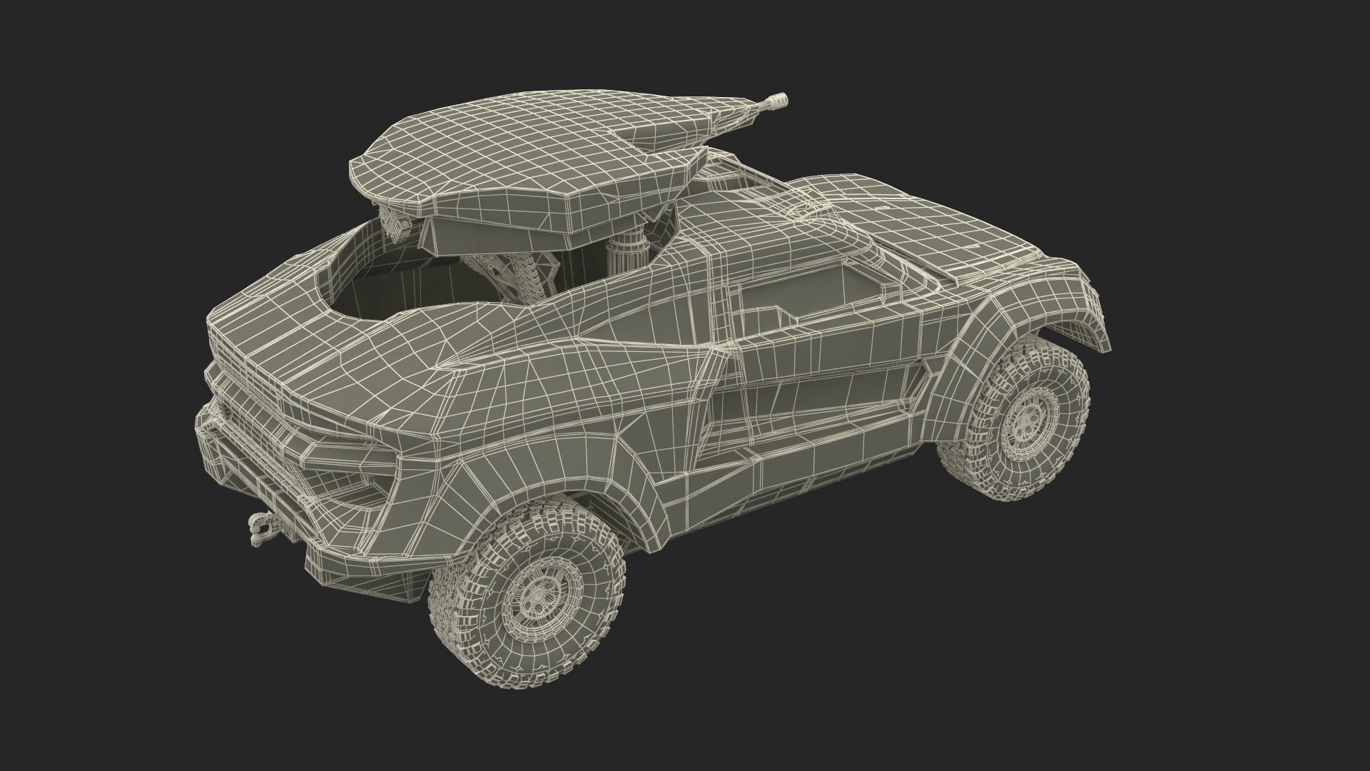 3D Armored Tactical Ground Interceptor Vehicle model