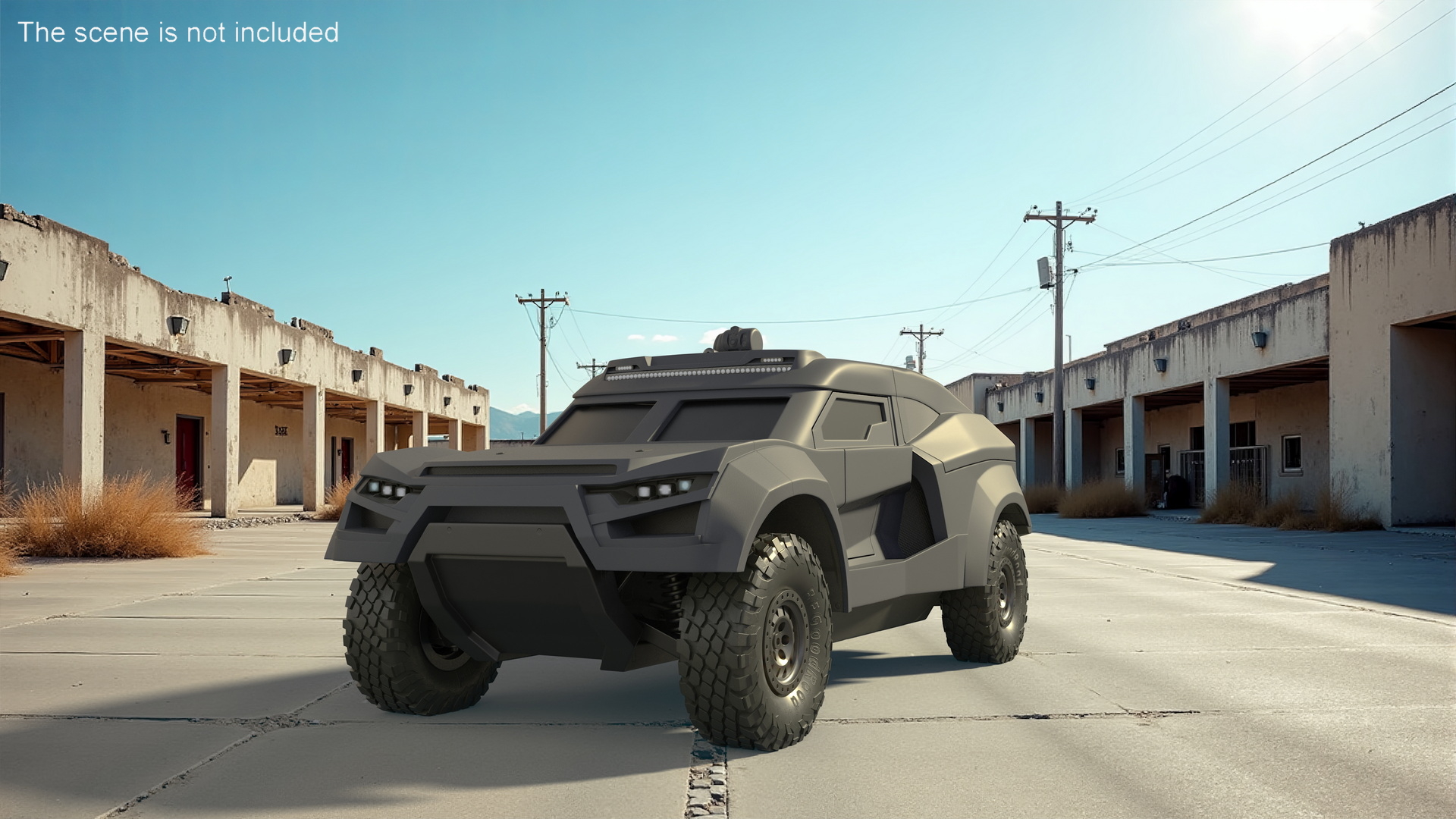 3D Armored Tactical Ground Interceptor Vehicle model