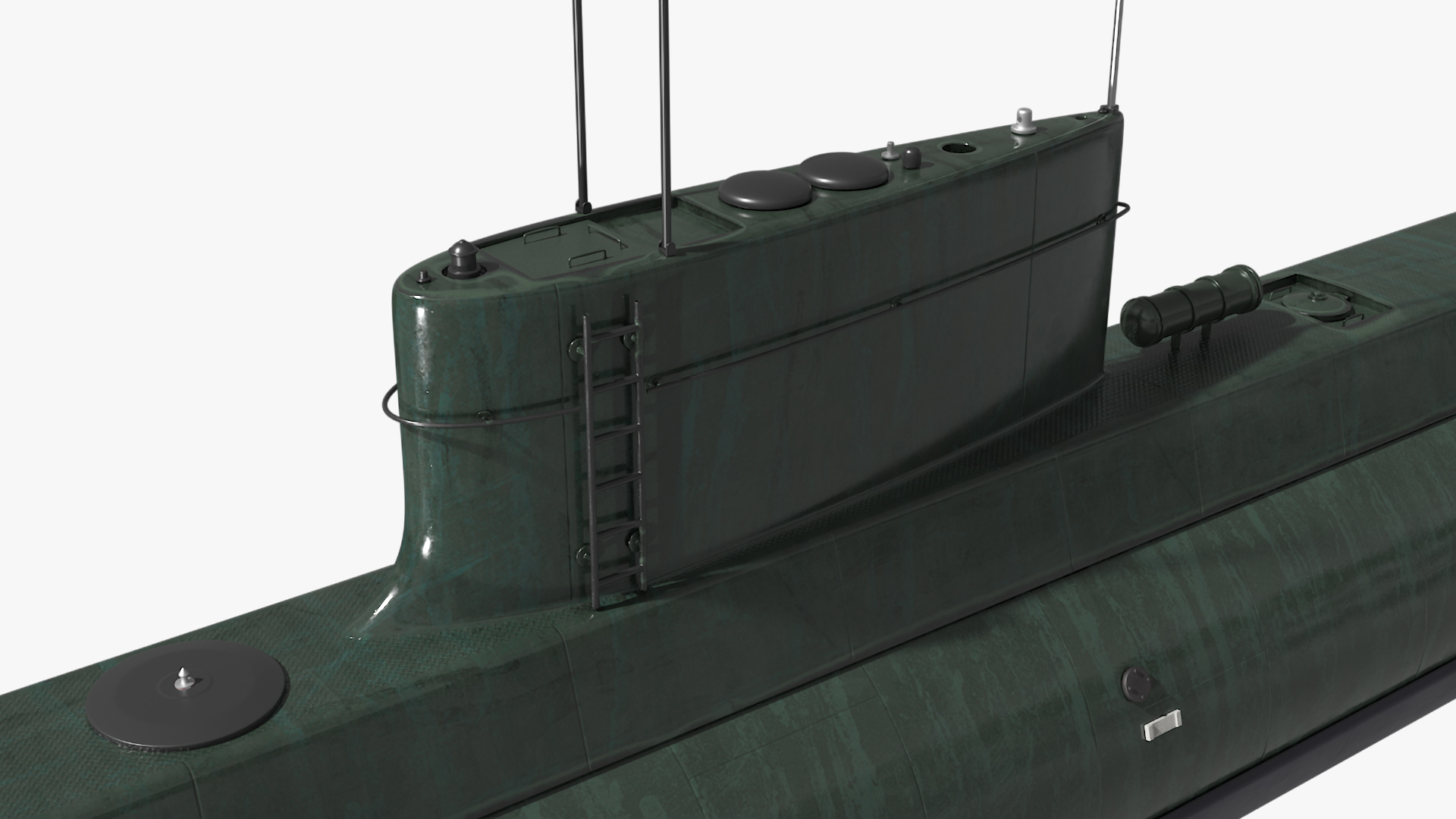 Military Semi Heavy Submarine 3D model