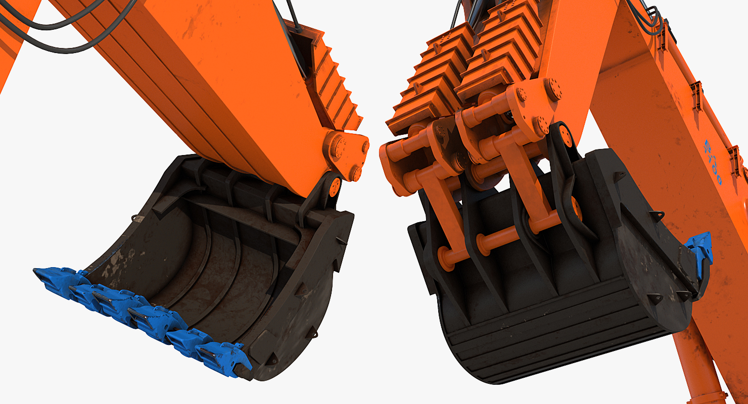 3D model Backhoe Dredger Backacter 1100