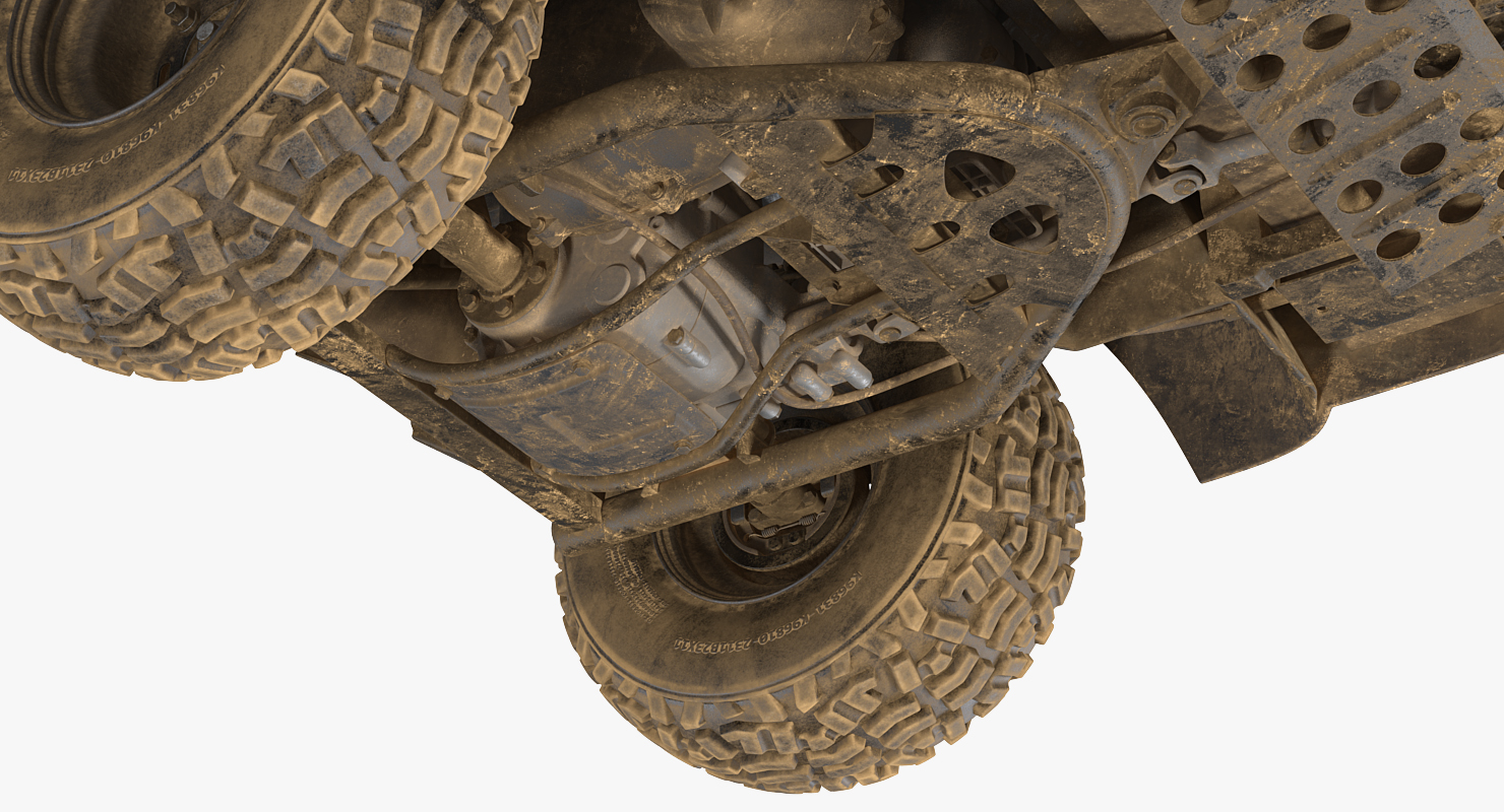 3D 2019 Camo Dirty Kawasaki Mule SX 4x4