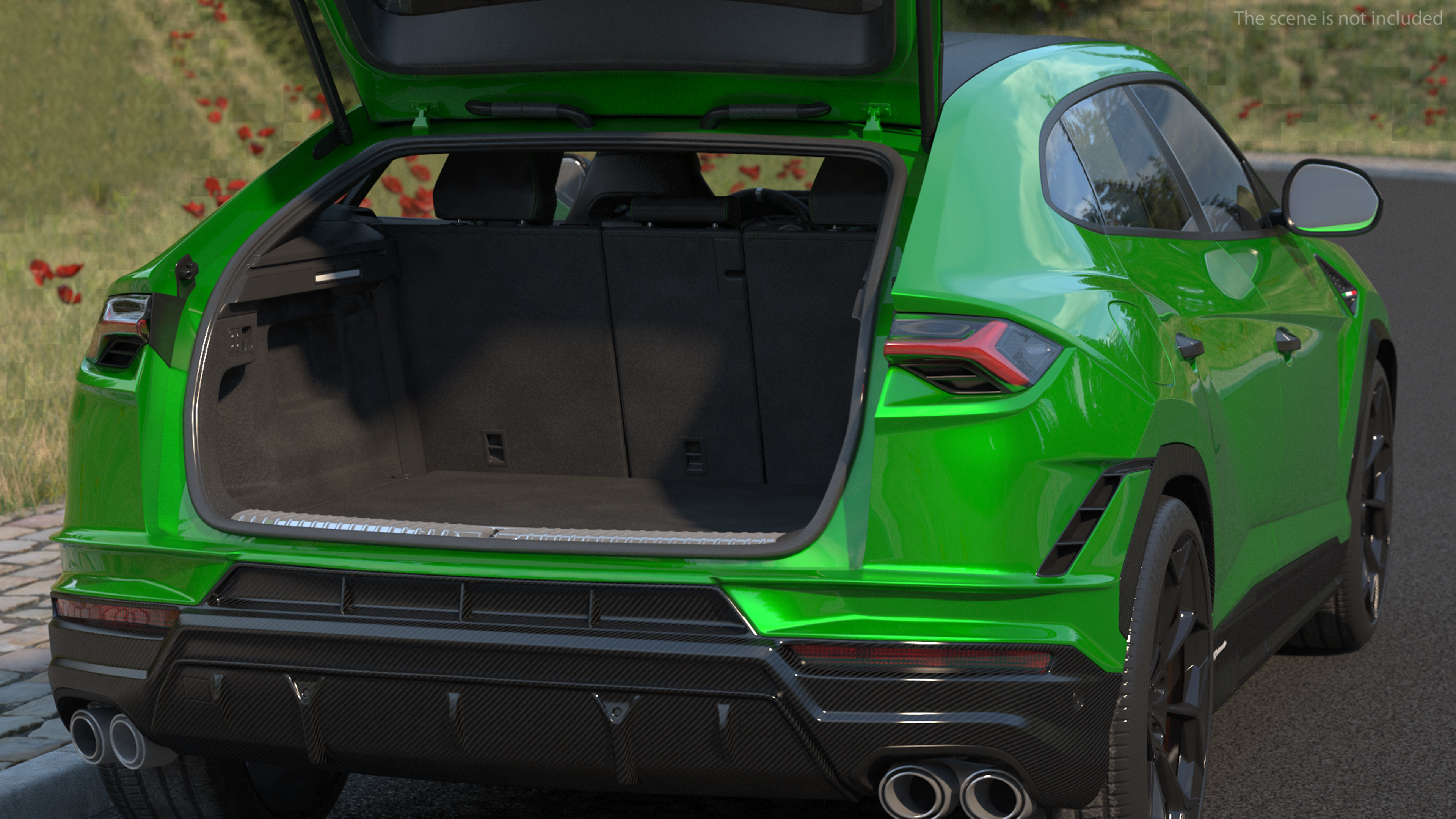 Lamborghini Urus Performante SUV Rigged 3D model