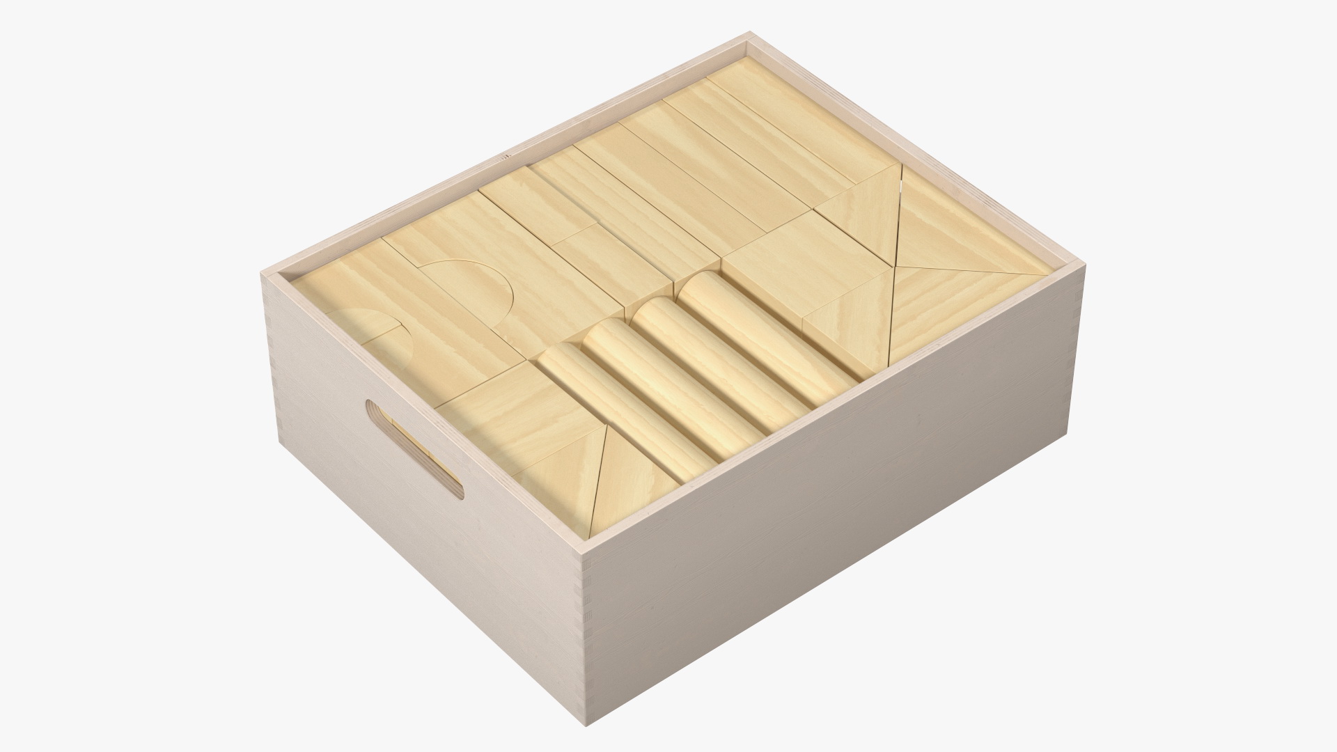 3D model Wooden Constructor in Box