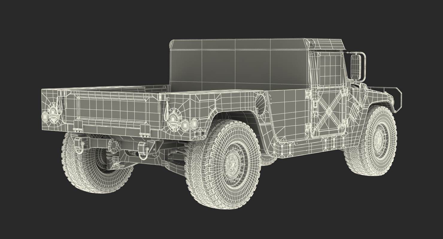 HMMWV M998 Rigged 3D