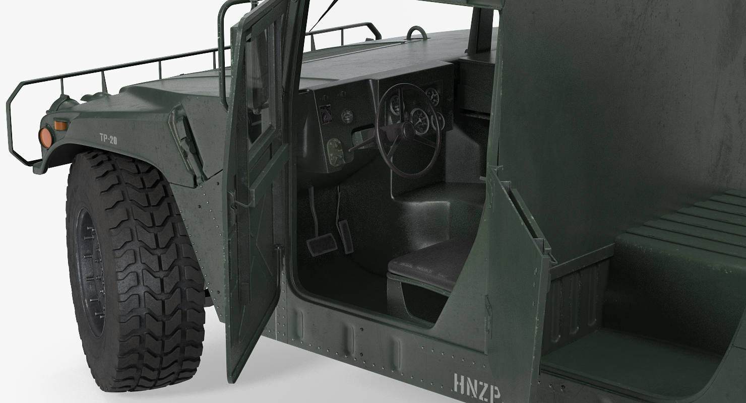 HMMWV M998 Rigged 3D