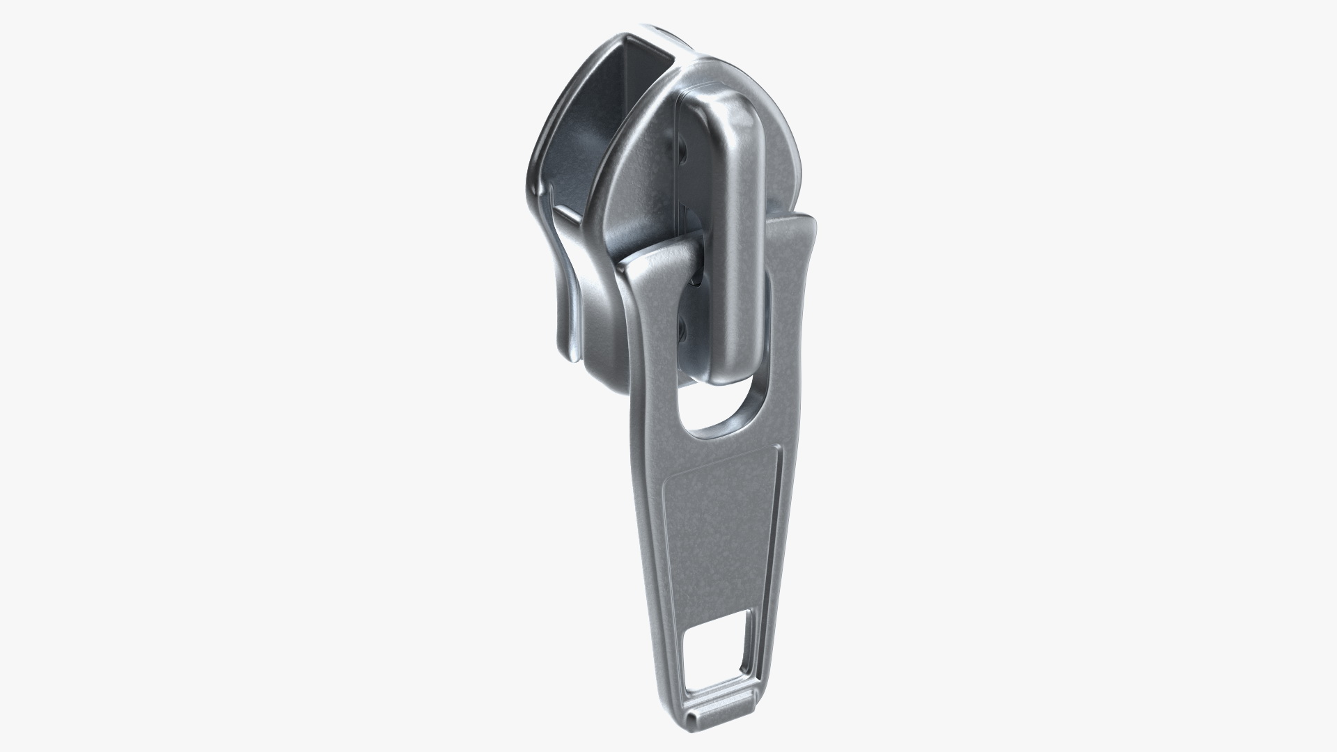 Coil Zipper Slider Metal 3D model