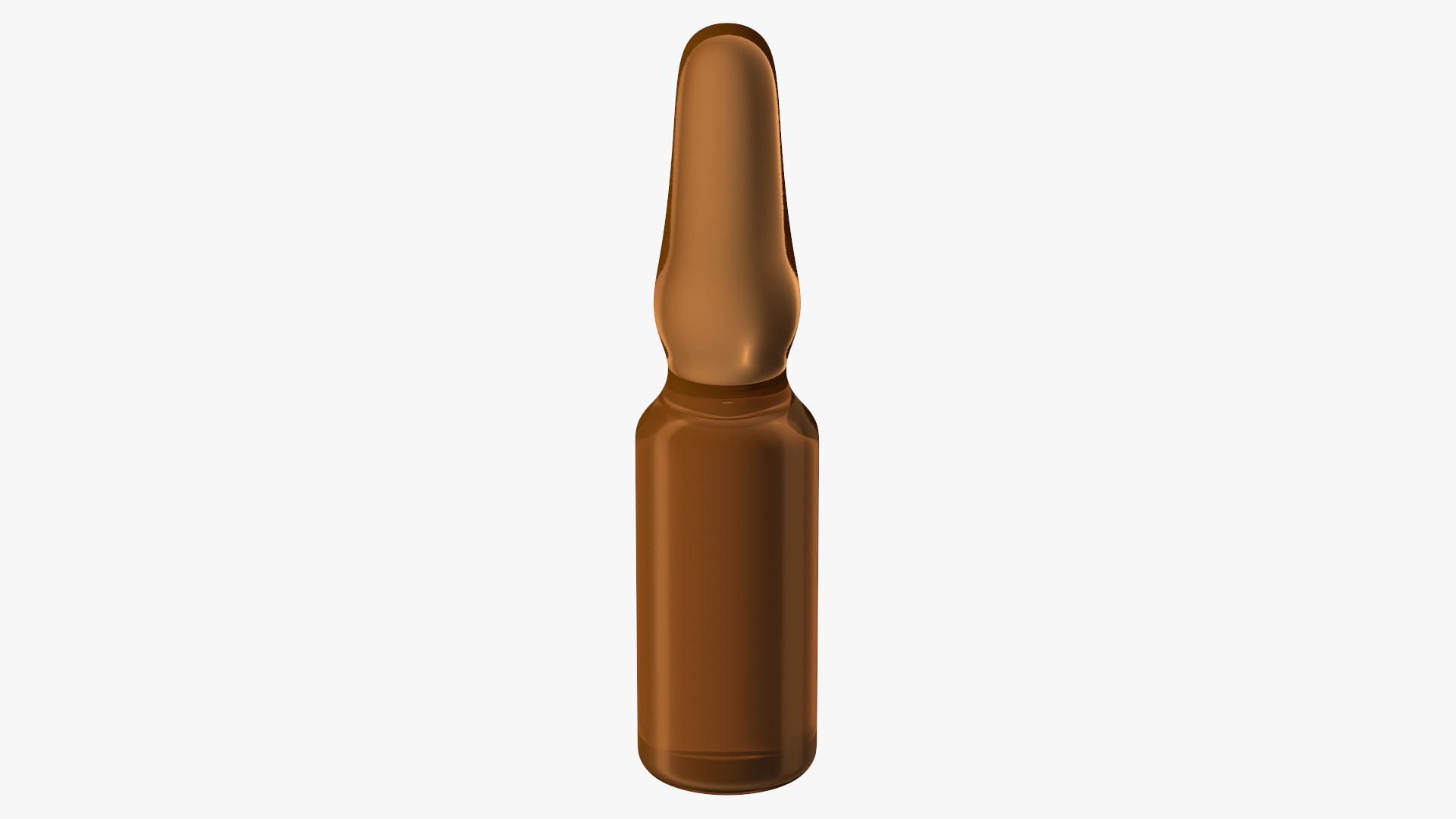 3D Medical Brown Ampoule