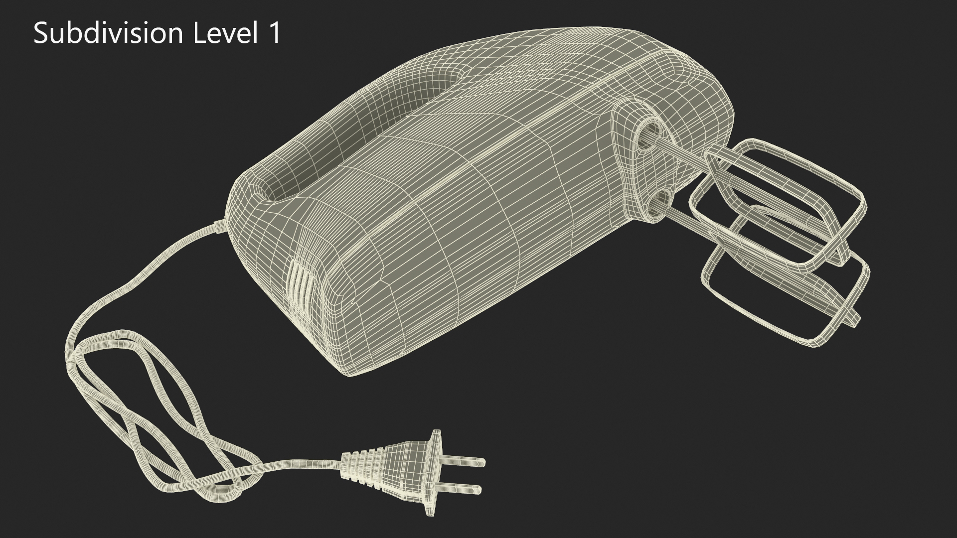 3D 5 Speed Hand Mixer model