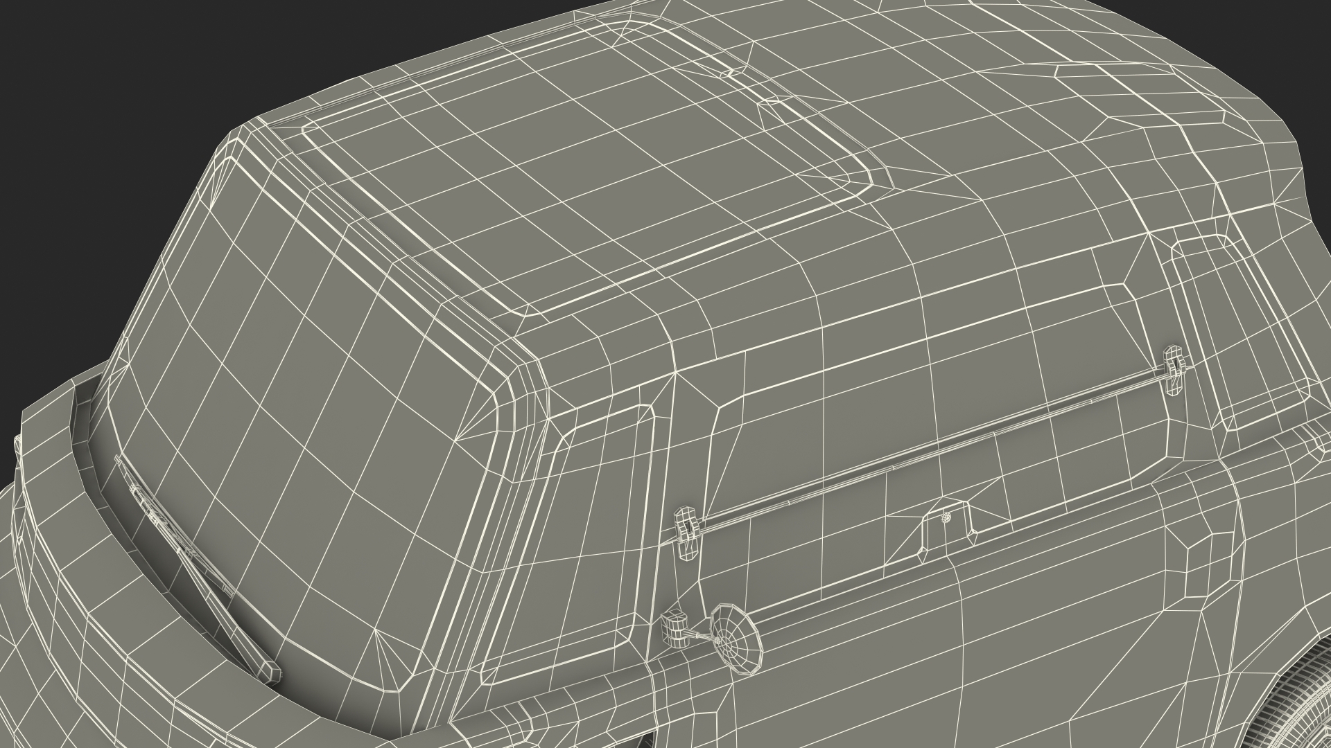 3D Citroen Ami Simple Interior Rigged for Cinema 4D model