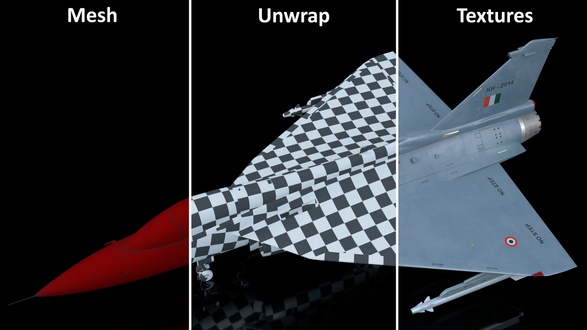 3D HAL Tejas Multirole Light Fighter model