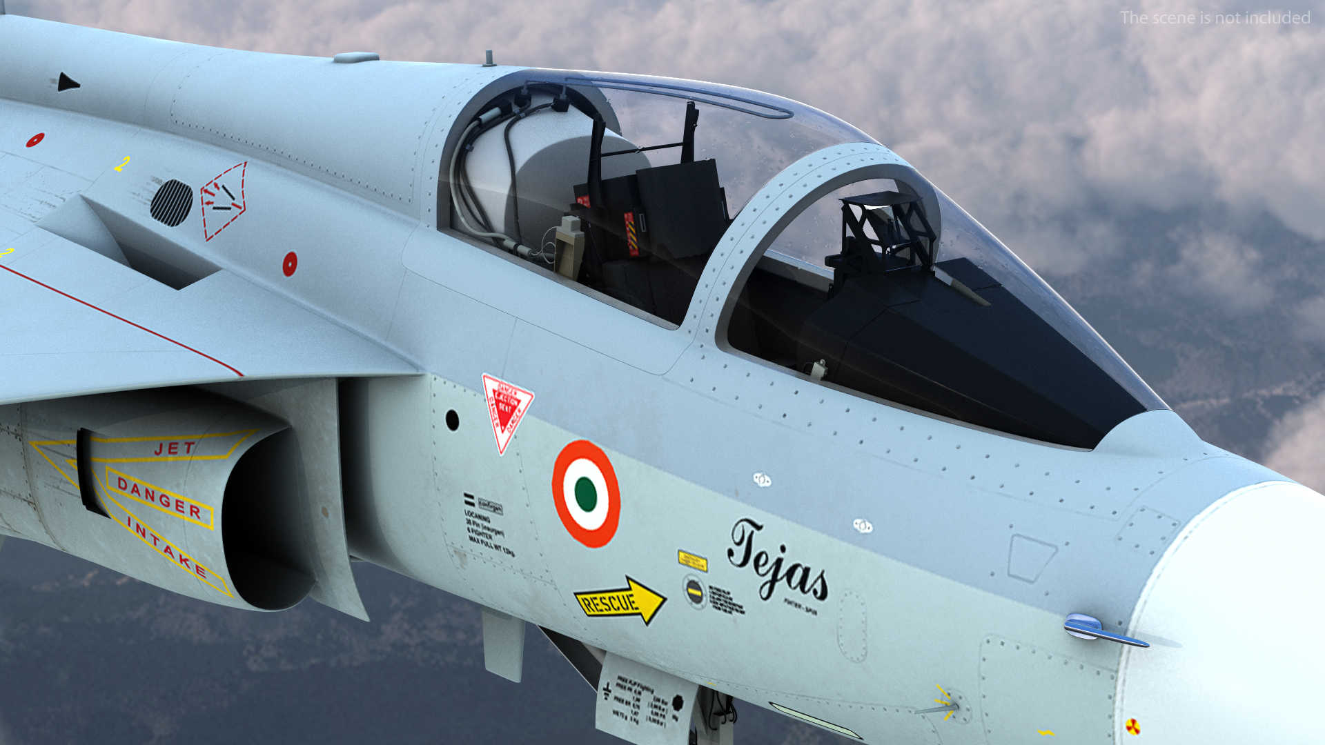 3D HAL Tejas Multirole Light Fighter model