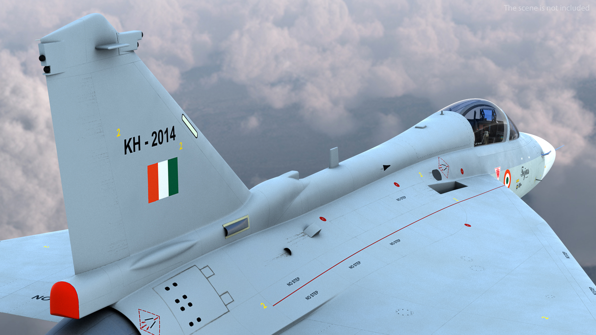 3D HAL Tejas Multirole Light Fighter model