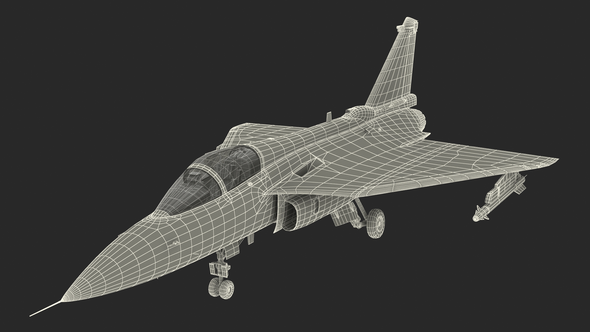 3D HAL Tejas Multirole Light Fighter model