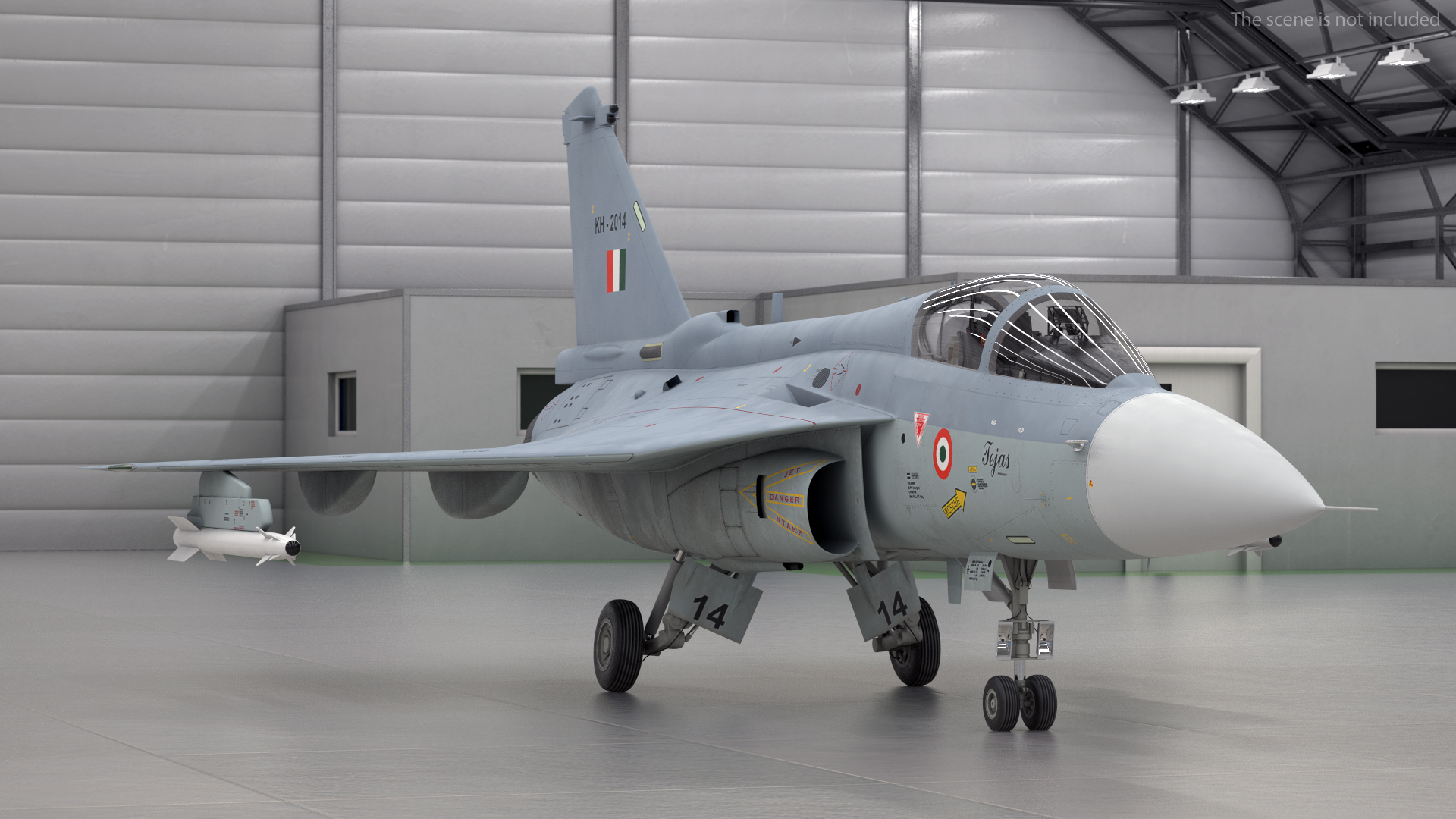 3D HAL Tejas Multirole Light Fighter model