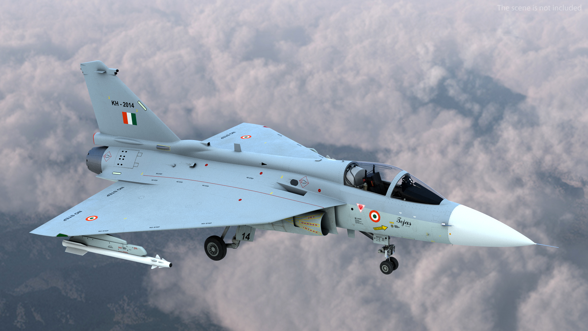 3D HAL Tejas Multirole Light Fighter model