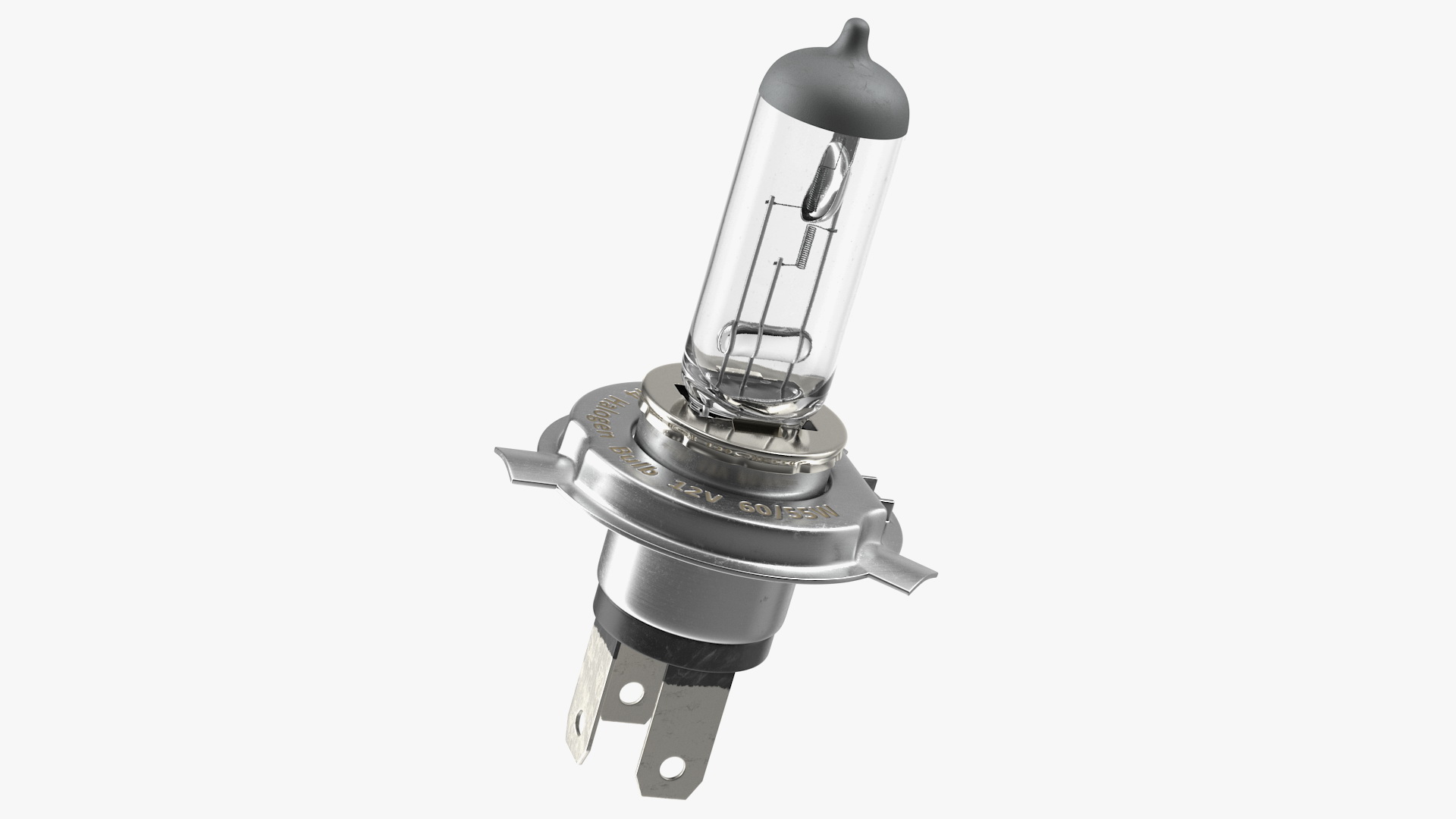 Automotive H4 Halogen Light Bulb 3D