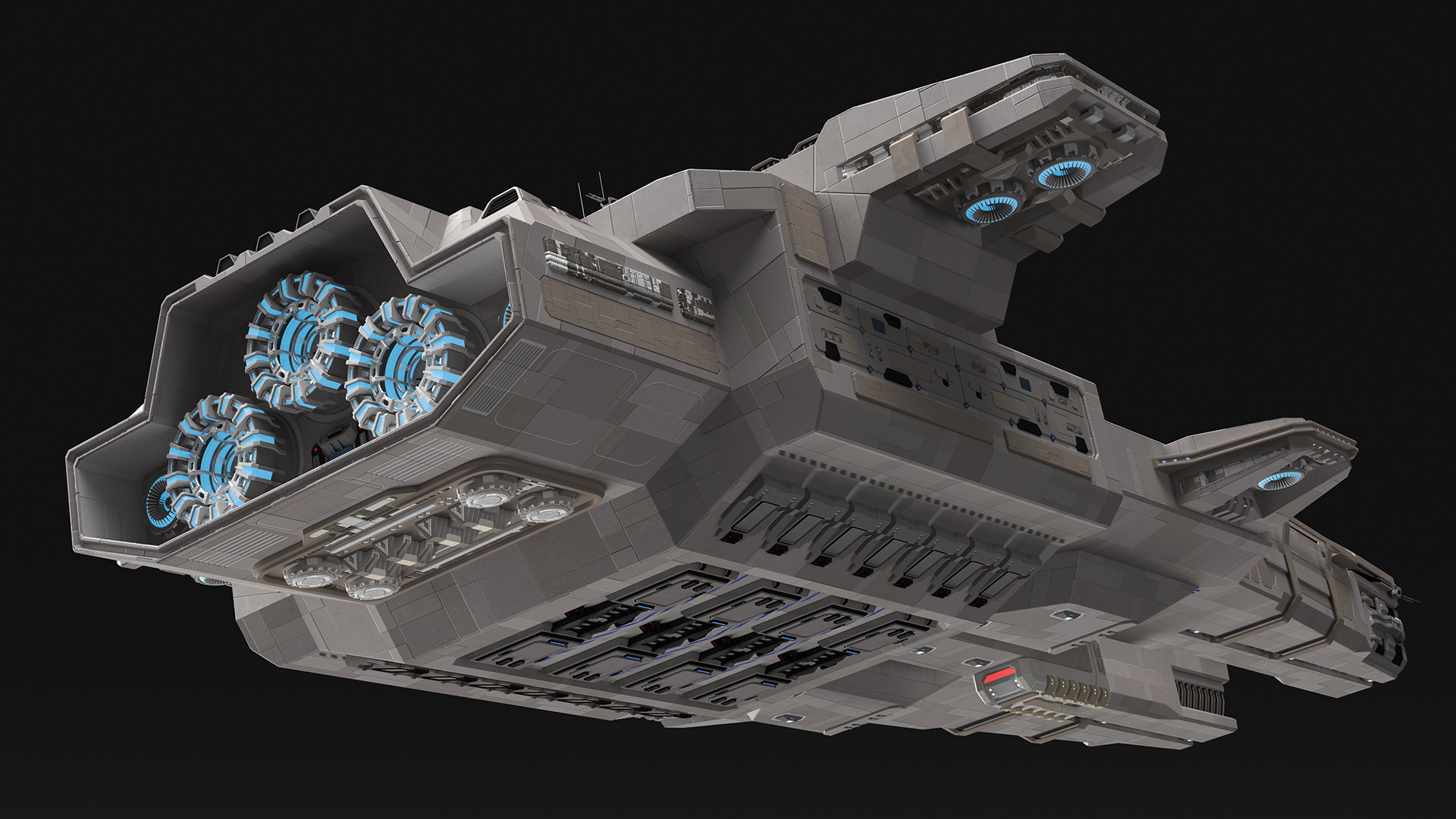 3D Civilian Spaceship model